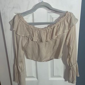 Wide sleeve crop top!